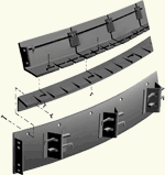 Flexible rails for metal forming