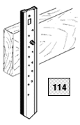 Flat nail stake (#114) - illustration