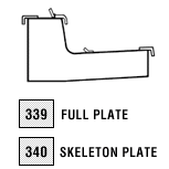 Division plates for flexible curb & gutter forms - illustration