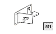Stake pockets for pier piling sidewall forms - illustration