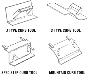 Curb face tools - illustration