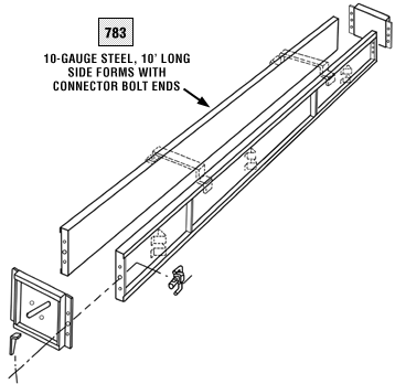 Adjustable pier piling sidewall forms - concrete forms - dee Concrete  Accessories