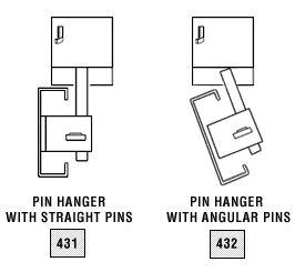 Pin hangers - illustration