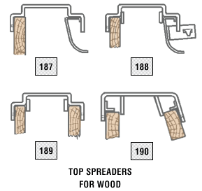 Top spreaders for wood - illustration